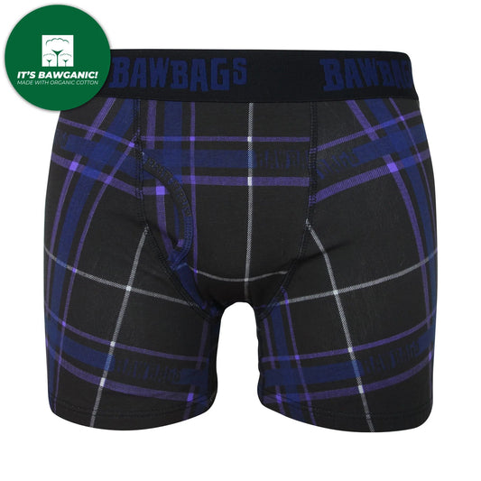 BAWBAGS COTTON DARK TARTAN