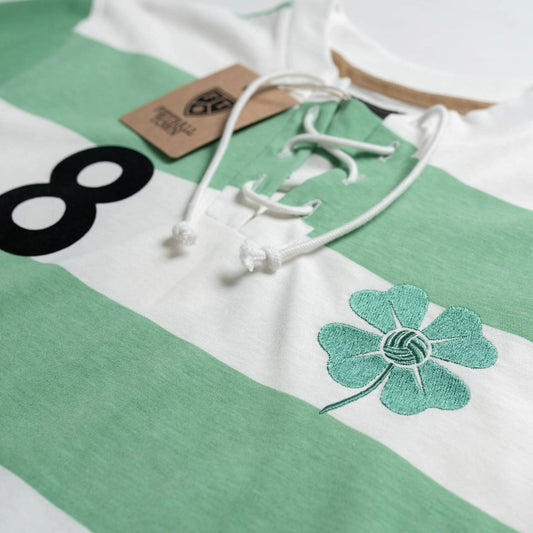 Football Town Unofficial Retro Celtic Top With Laces