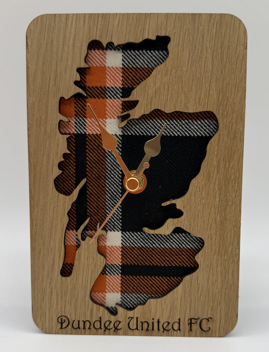 'Official Dundee United FC Tartan' Clock - Scotland