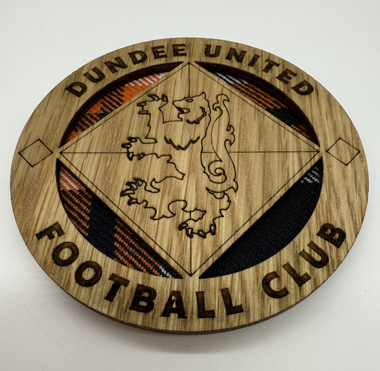 'Official Dundee United FC Tartan' Coaster - Club Crest