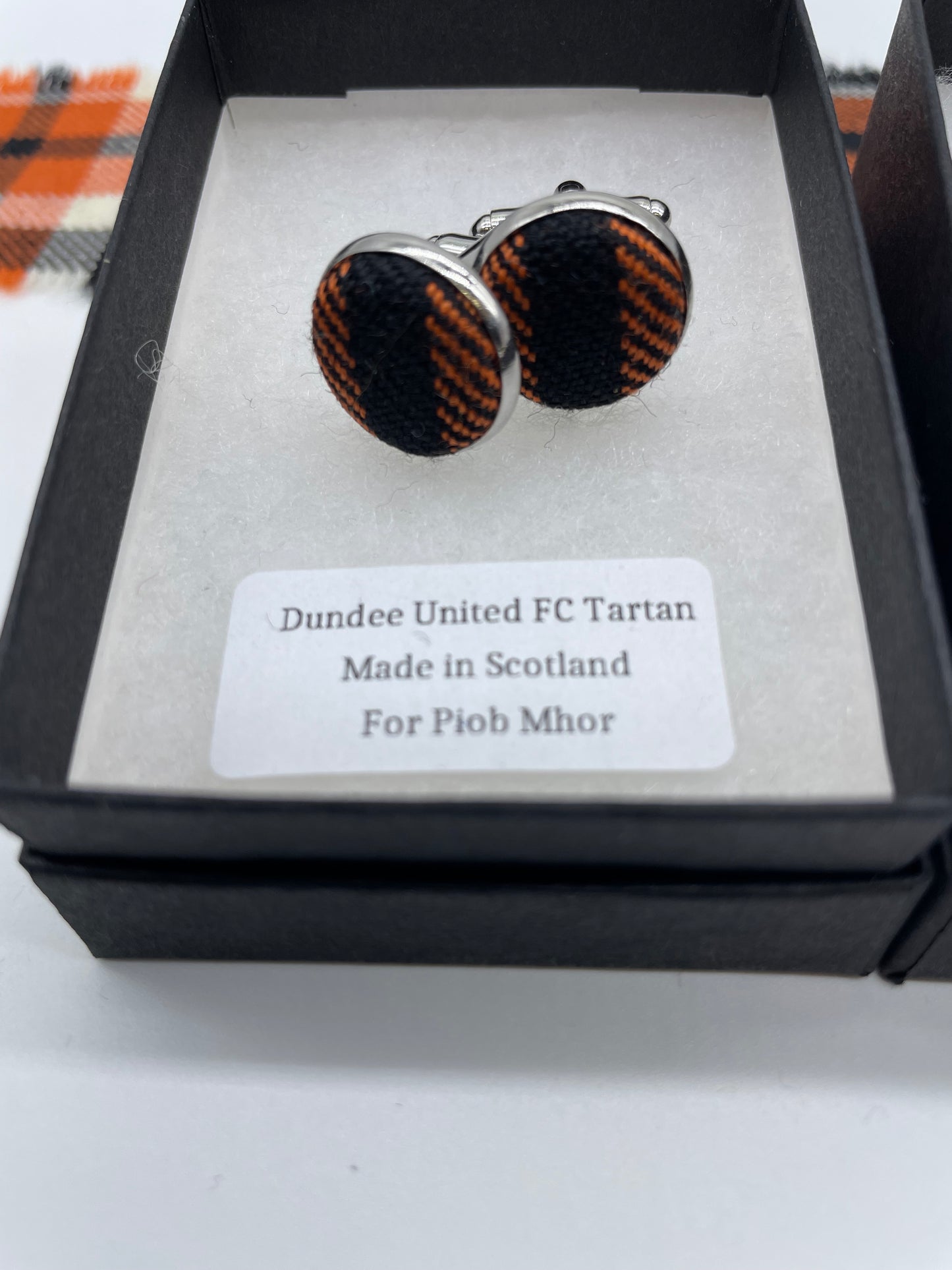 Dundee United FC Official Tartan Cufflinks