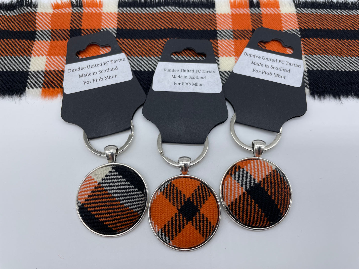 Dundee United FC Official Tartan Keyrings