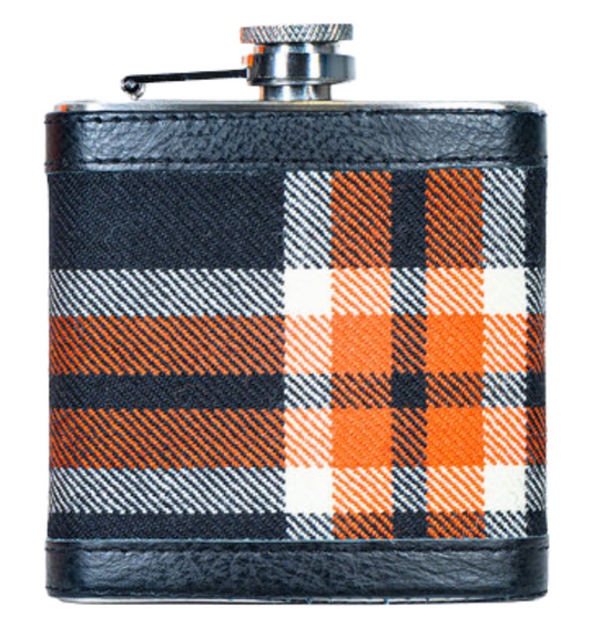 Dundee United FC Official Tartan Hip Flask 6oz