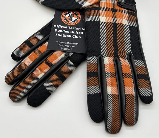 Ladies Official Dundee United FC Tartan Gloves