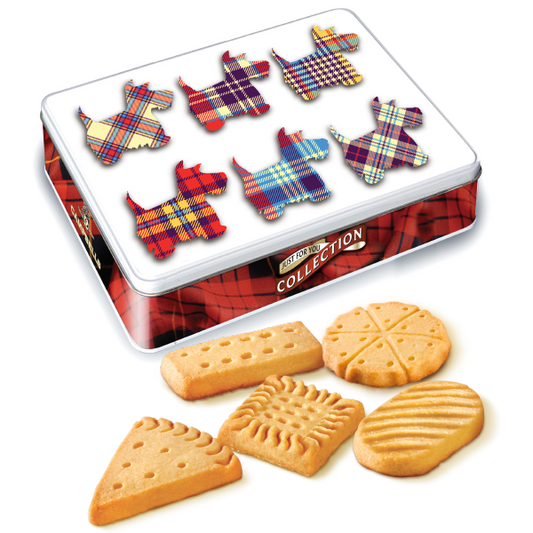 Campbells Shortbread Tartan Scottie Dogs Tin 150g