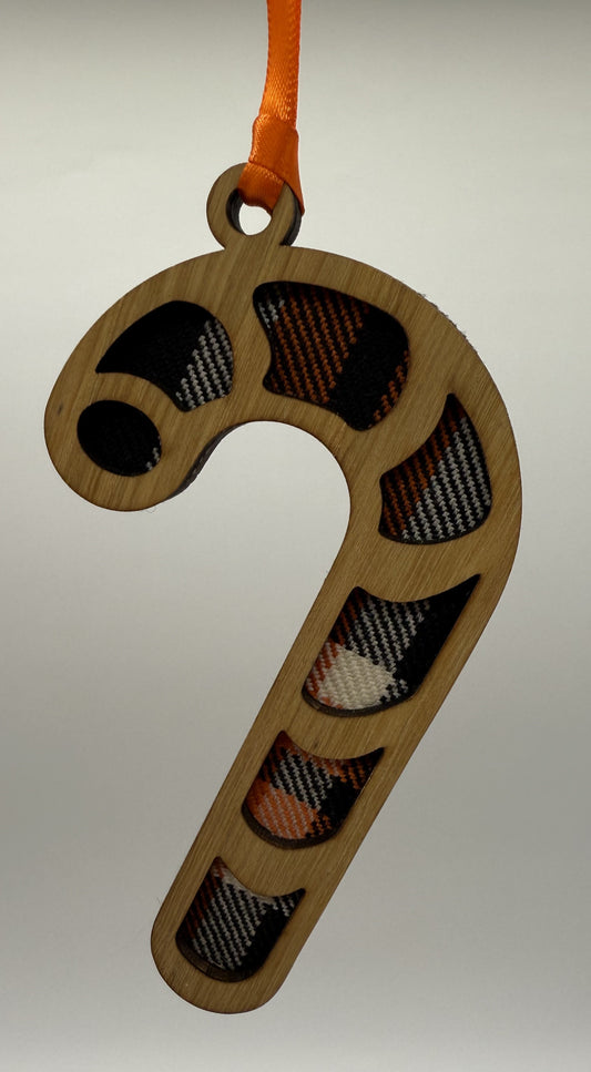 'Official Dundee United FC Tartan' Christmas Decoration - DUFC Candy Cane