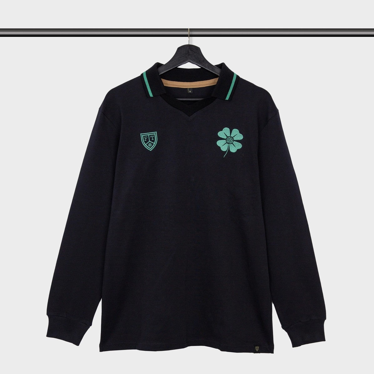 Football Town Unofficial Celtic Long Sleeve Top - Black