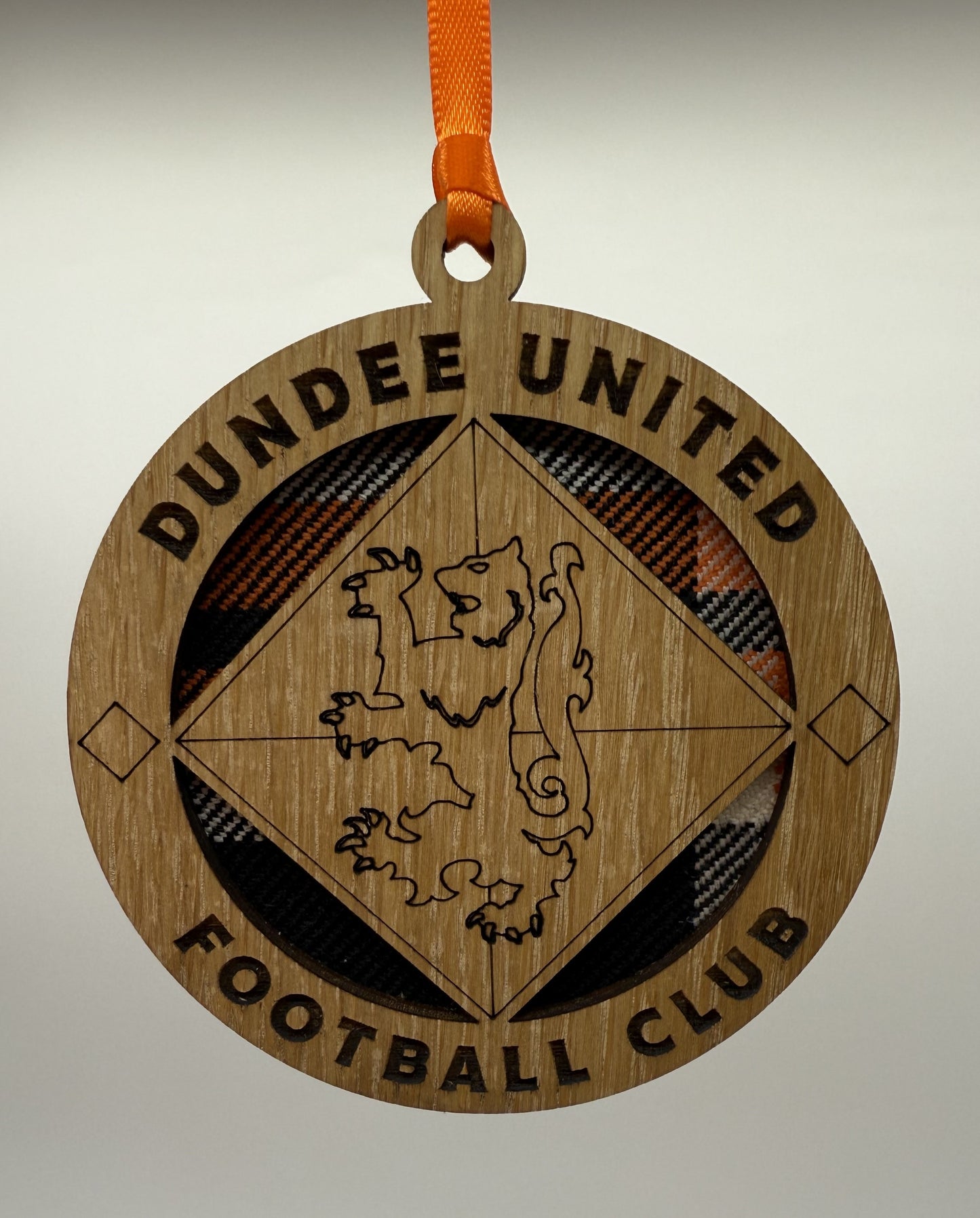 'Official Dundee United FC Tartan' Christmas Decoration - DUFC Crest