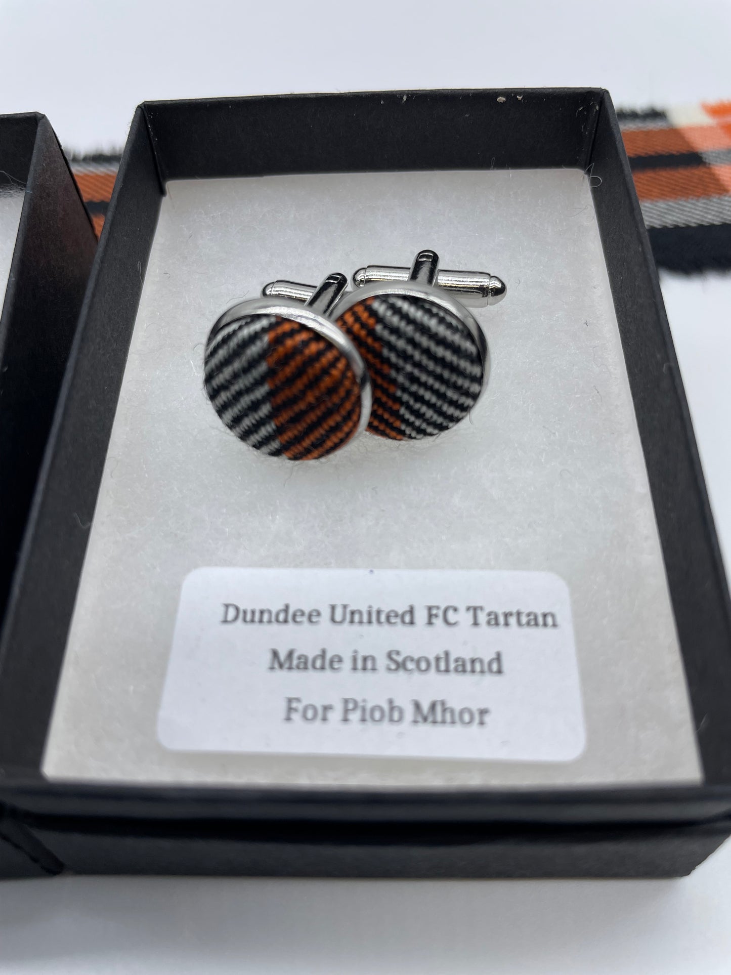 Dundee United FC Official Tartan Cufflinks