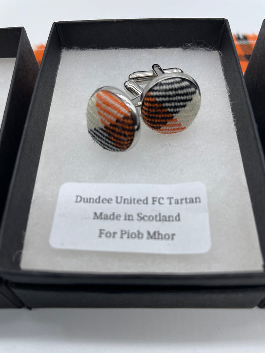 Dundee United FC Official Tartan Cufflinks