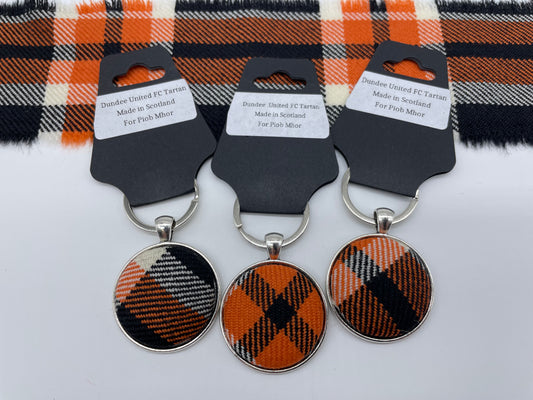 Dundee United FC Official Tartan Keyrings