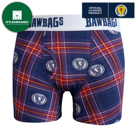 BAWBAGS COTTON SFA TARTAN BOXERS