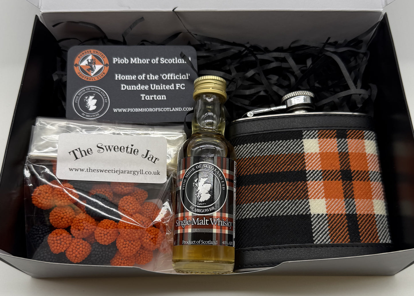 Dundee United FC Official Tartan Whisky Gift Box
