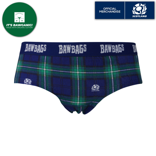 BAWBAGS WOMENS SCOTTISH RUGBY TARTAN COTTON