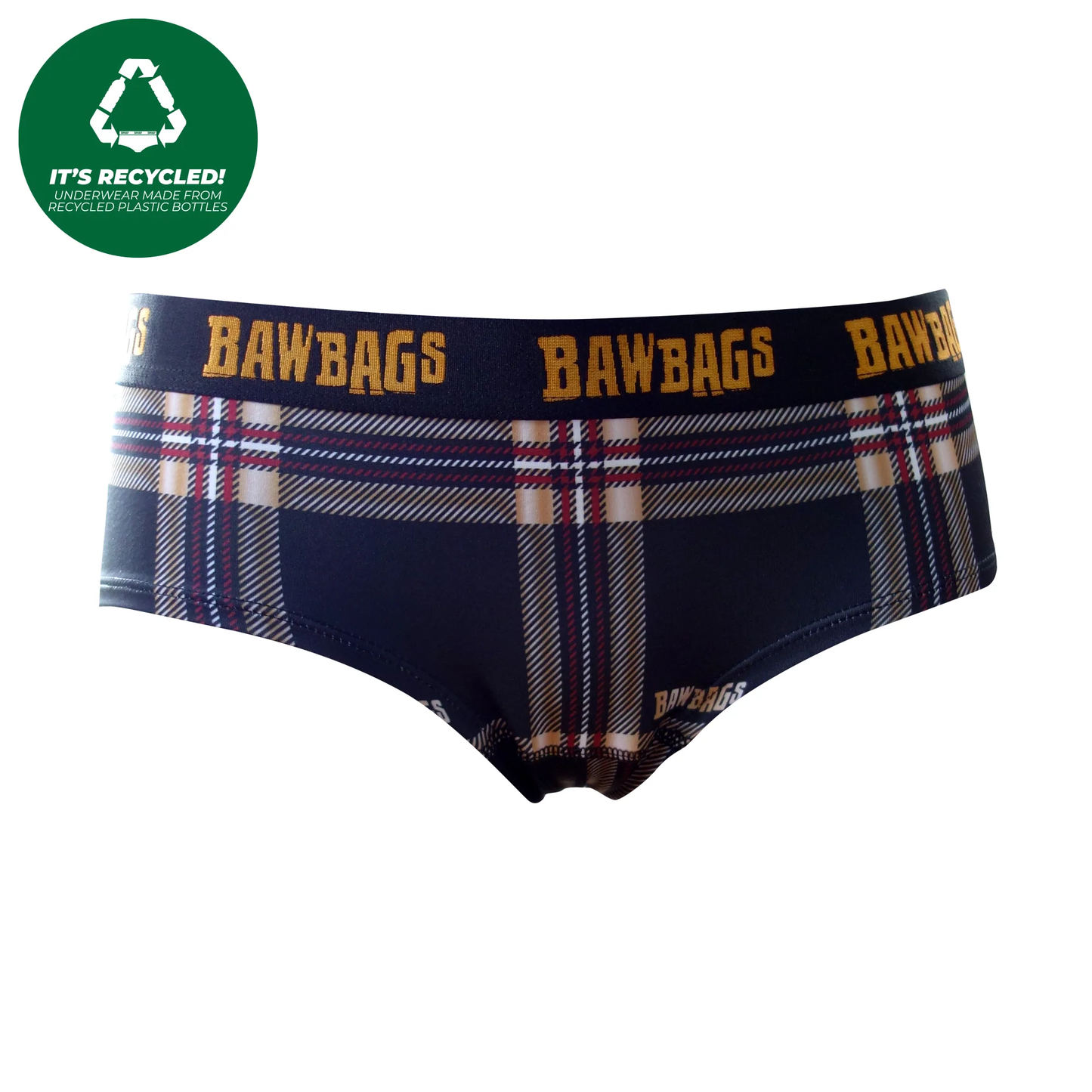 BAWBAGS WOMEN'S COOL DE SACS GOLD TRINITY TARTAN