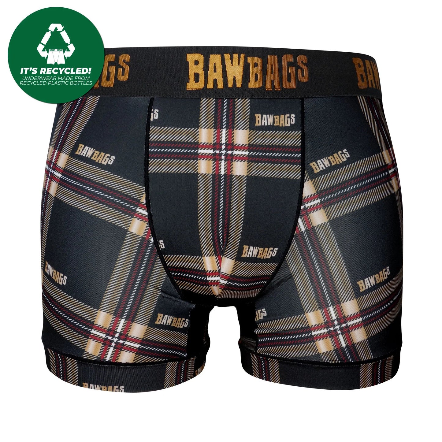BAWBAGS COOL DE SACS GOLD TRINITY TARTAN