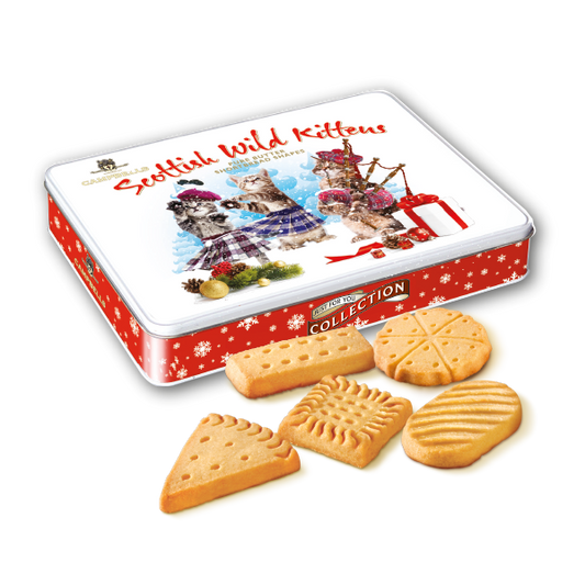 Campbells Shortbread Christmas Kittens Tin 150g