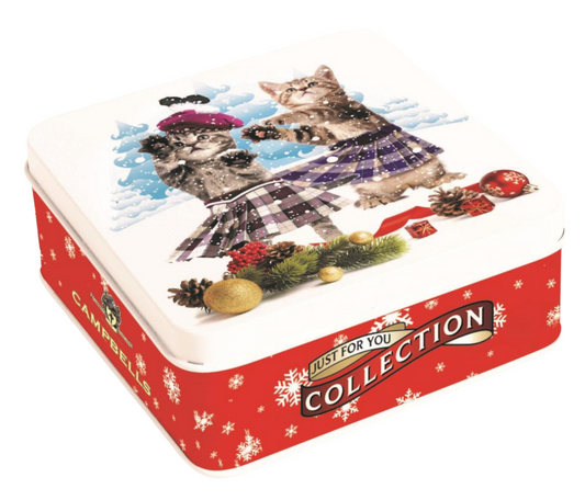 Campbells Shortbread Dancing Cats Tin 90g