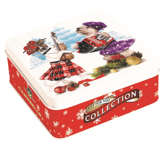Campbells Shortbread Dancing Dogs Tin 90g