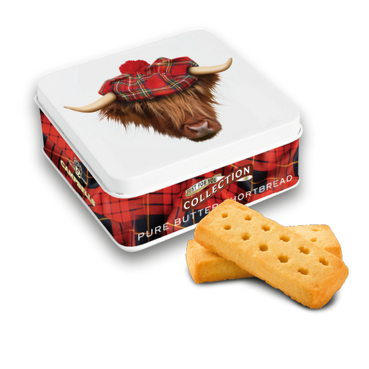 Campbells Shortbread Highland Cow Tin 90g