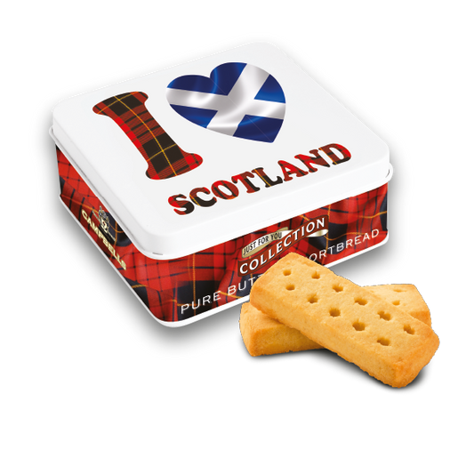 Campbells Shortbread I Love Scotland Tin 90g