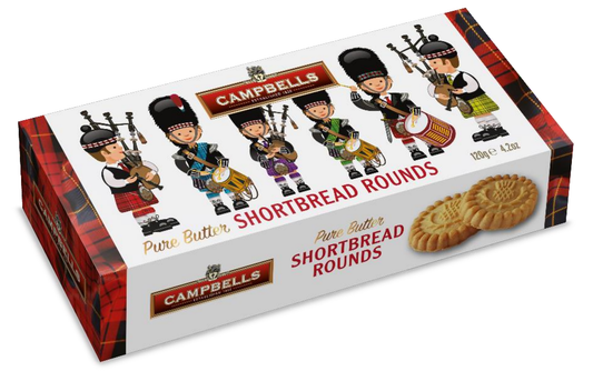 Campbells Shortbread Pipers Carton 120g