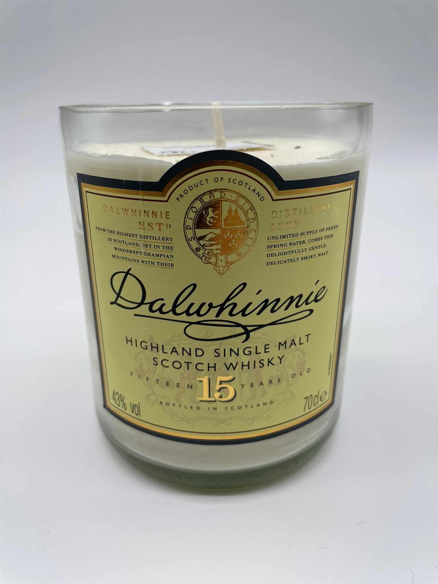 Dalwhinnie 15 Whisky Candle Sandalwood Vanilla