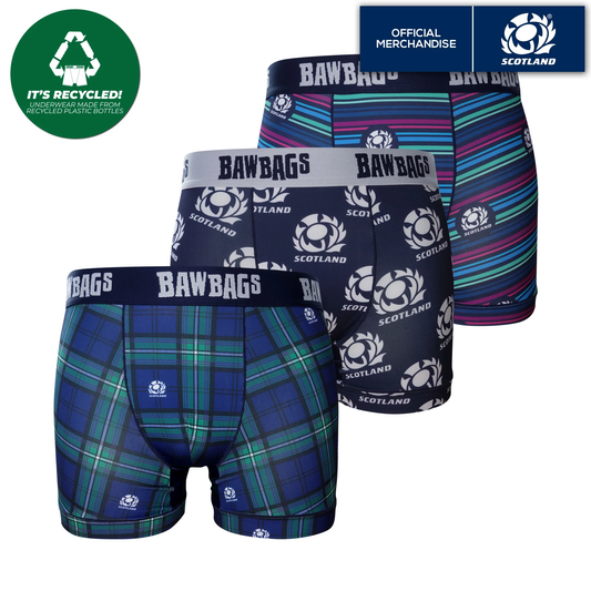 BAWBAGS COOL DE SACS SCOTLAND RUGBY 3 PACK